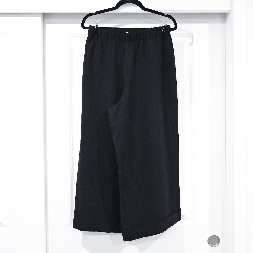 Lafayette 148 Large Crepe Wide Leg Ankle Pant